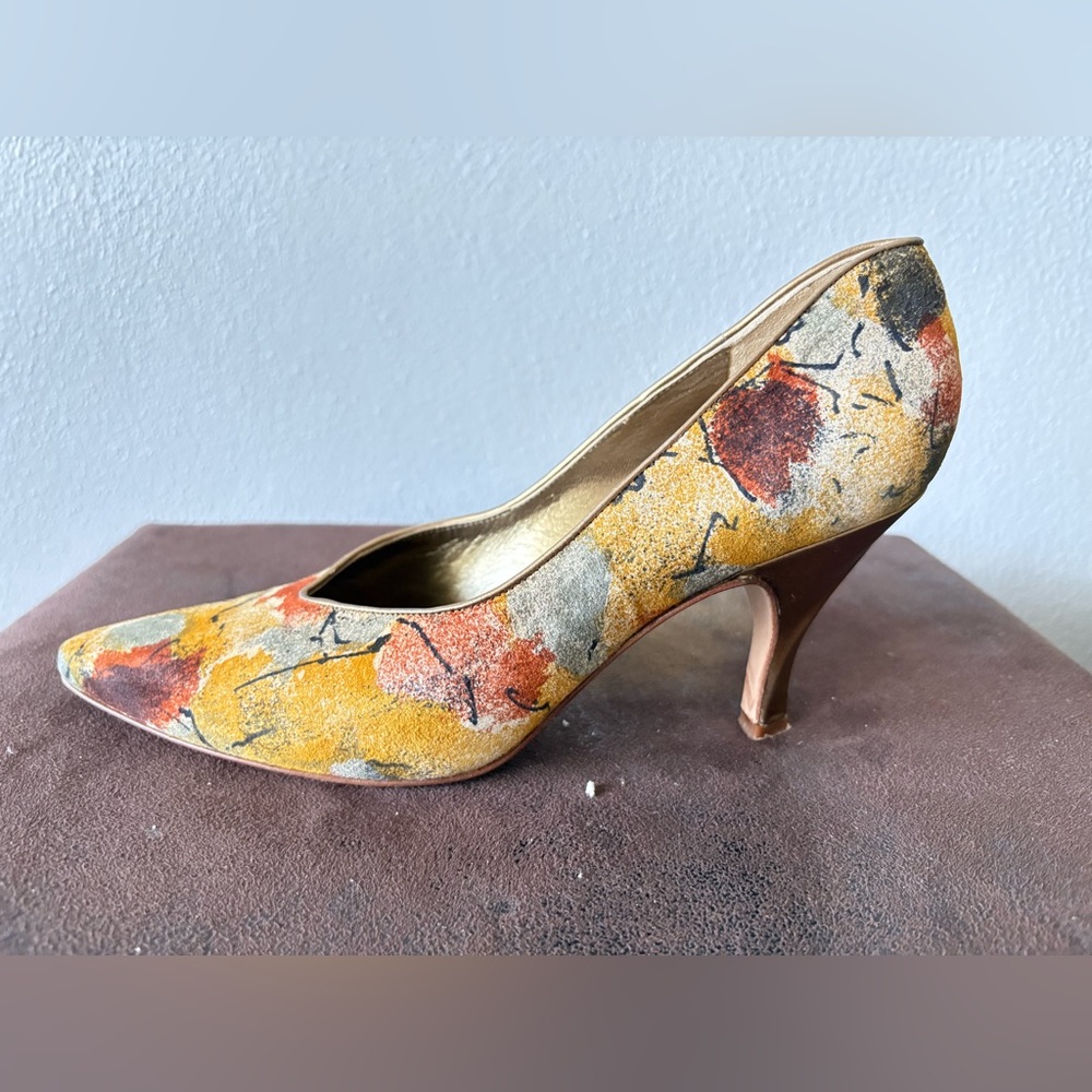Via Spiga Multicolor Patterned Heels - Picture 2 of 4